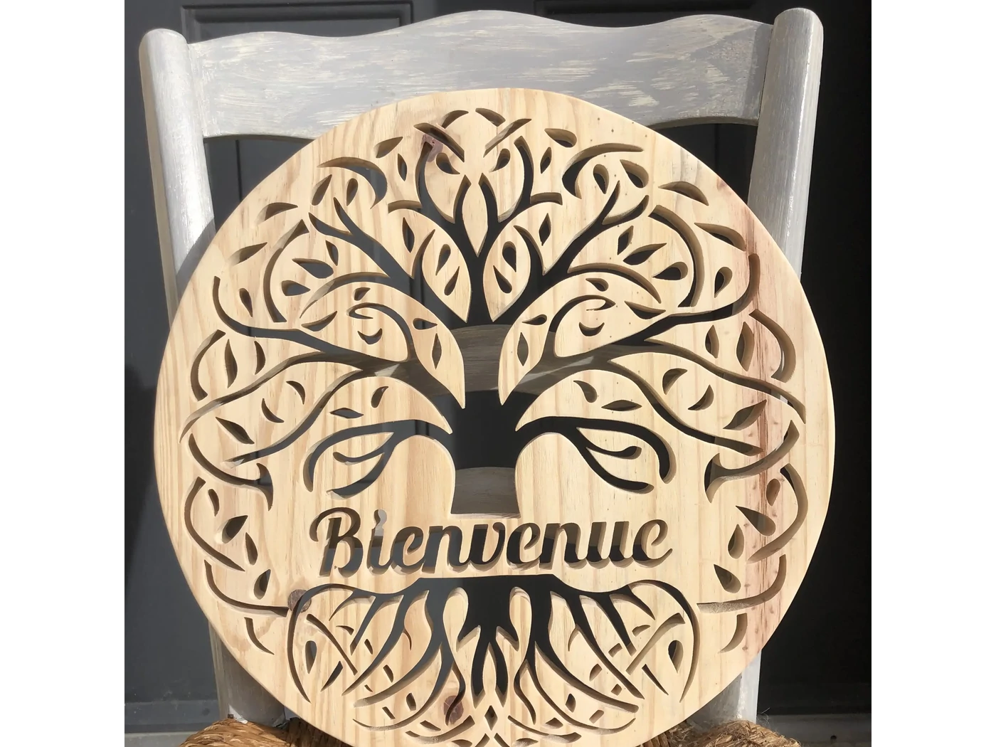 Arbre de vie celtique - 34 cm - Bois de pin - à accrocher vendu ! 85€